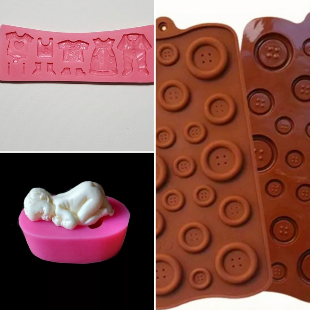 Silicone Molds Baby Shower Themed 3ps Set